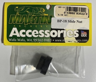 Martin Archery Slide Nut - OEM Black Compound Bows Model BP-18 New!