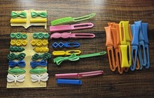 Lot of 38 Vintage Plastic Kiddie Barrettes Goody  Mixed Styles 80s Hair Clips