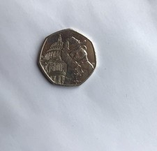 Paddington Bear 50 Pence Coin at St Paul’s Cathedral 2019 50p Rare