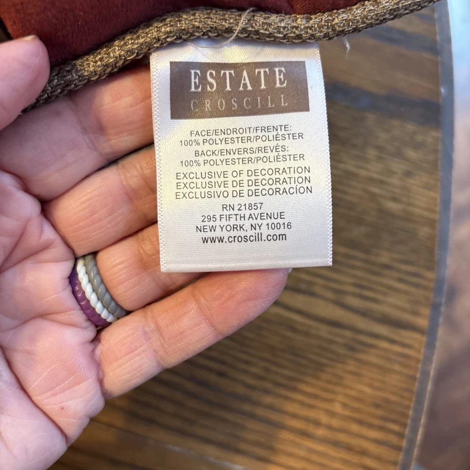 estate croscill decorative geometric design throw pillows - Image 2 of 4