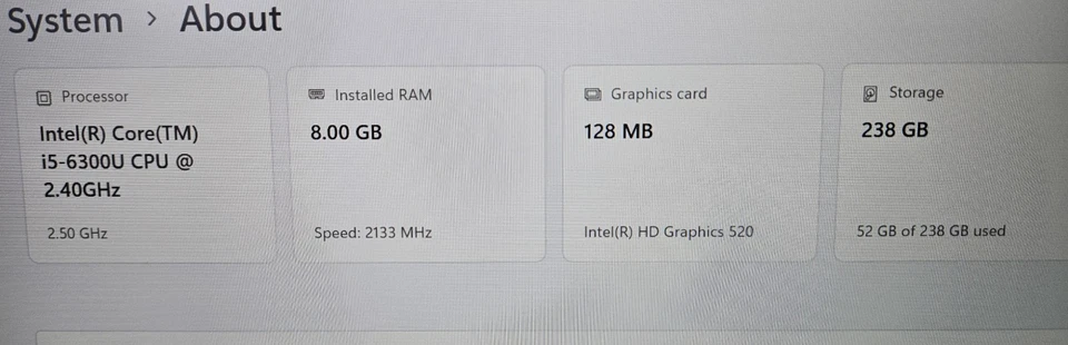 Dell Latitude E5470 · i5-6300U · 8GB · 256GB, photo 4 of 5