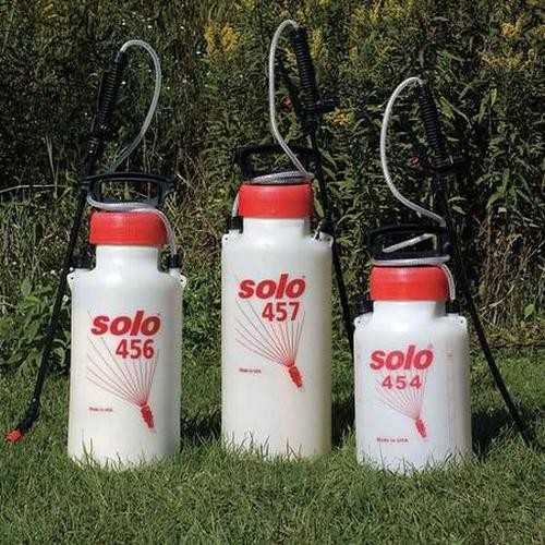 Handheld Sprayer 2 Gal Poly Tank 45psi 22in Wand 48in Hose Lawn Garden
