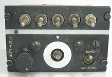 Radio Corporation Vintage Aircraft Instrument Control Panel C-824aic-10 Radio Corporation Vintage Aircraft Instrument Control Panel C-824aic-10