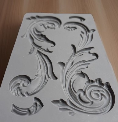 IOD  Fleur  2017 Decor Mould Mold 1stGen Retired COLLECTORS Craft Clay Resin H2F