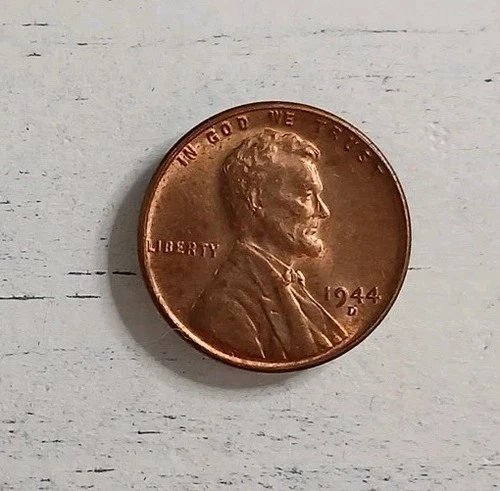 1944-D AU Lincoln Wheat Cent ~ Free Shipping! #2