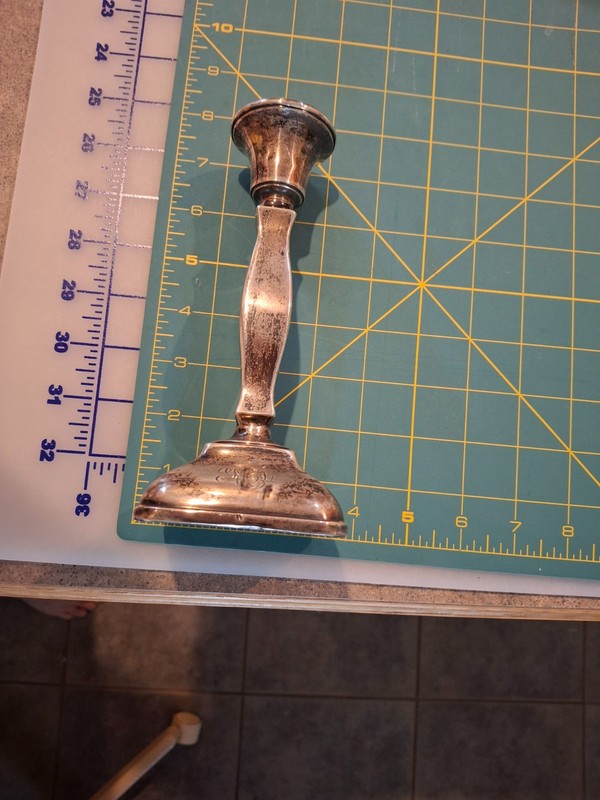 Lovely Vintage English William Suckling Sterling Hallmarked Candlestick