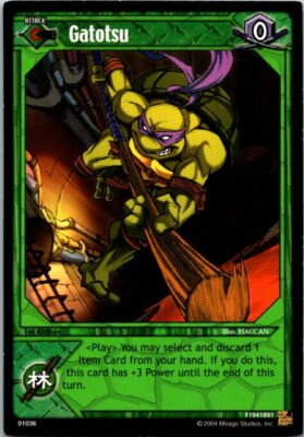 2004 Teenage Mutant Ninja Turtles Trading Card Game TCG Light Play