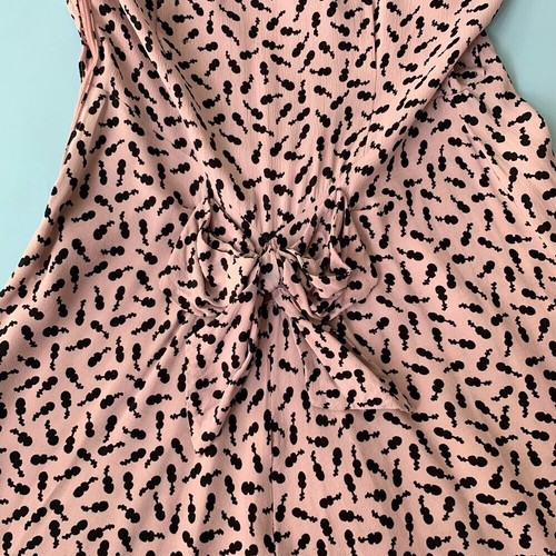 Abito vintage anni '40 stampa violino novità rayon crepe rosa e nero - taglia XS/S - Foto 13 di 13