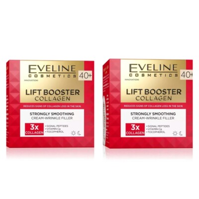 Eveline Cosmetics Lift Booster Collagen Wrinkle Filling Cream 40+,2x1.76 fl. oz
