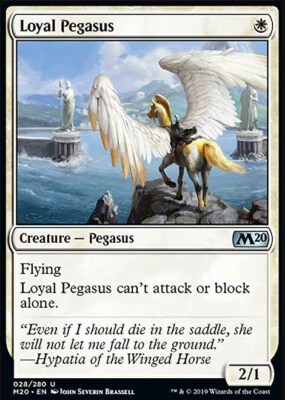 Magic the Gathering MTG Loyal Pegasus (28) Core Set 2020   NM