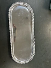 Mariposa Beaded Long Oval Tray 