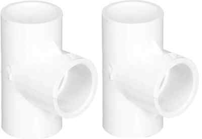( Qty of 2) NEW GENOVA 31407 3/4'' PVC SCH. 40 PVC SANITARY TEES