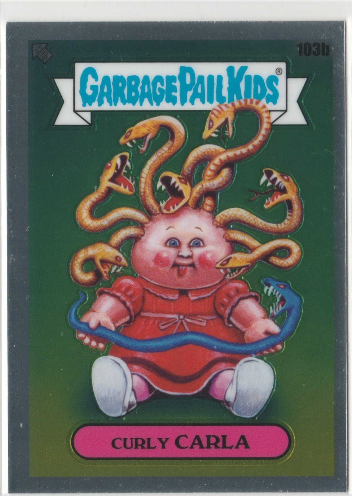 Curly Carla #103b Garbage Pail Kids GPK 2020 Chrome Series 3 CS3 Trading Card
