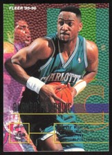 1995-96 Fleer Basketball Card Alonzo Mourning #19 Charlotte Hornets