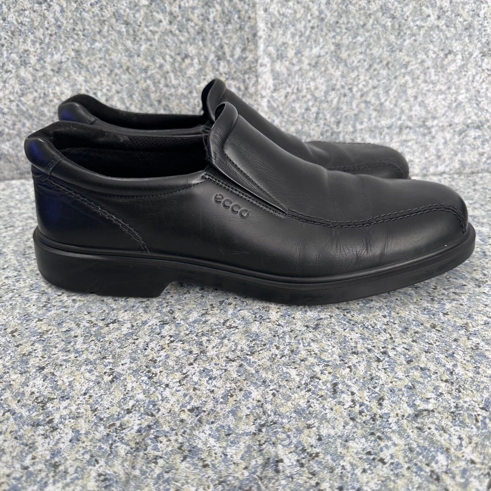 Mocassini ECCO New Jersey uomo 12 12 5 EU 46 pelle nera classico abito comodo