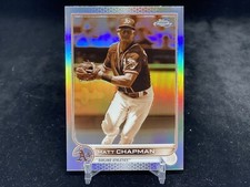 MATT CHAPMAN 2022 TOPPS CHROME #168 SEPIA REFRACTOR BASE / OAKLAND ATHLETICS