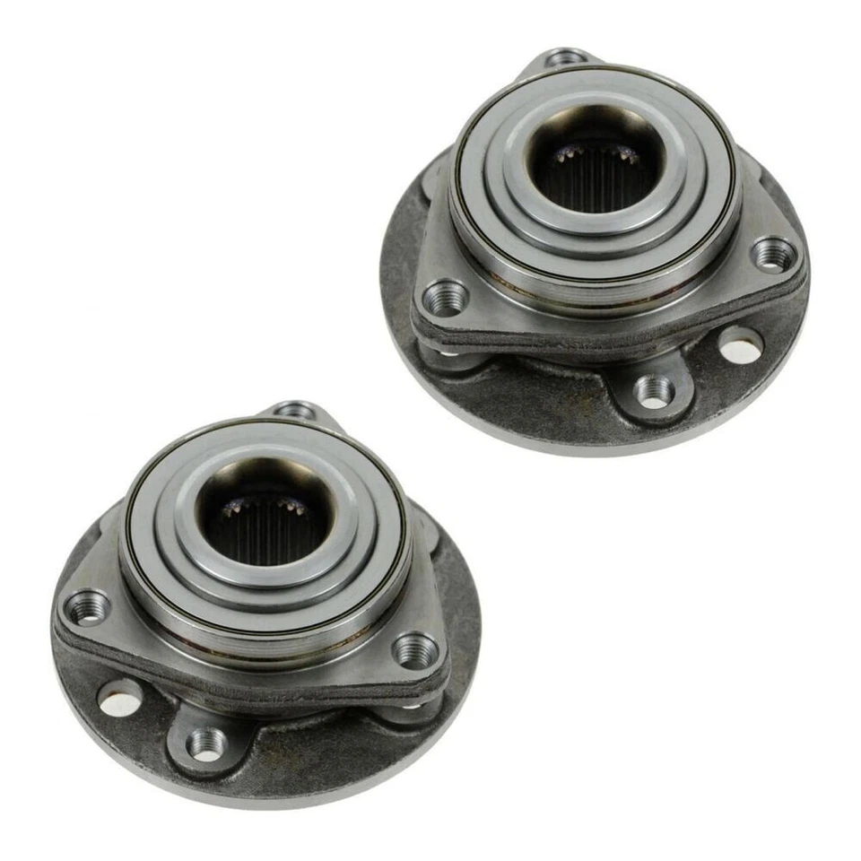 TRQ New Front Wheel Hub & Bearing Left & Right Pair Set For 2002-2010 Saab 9-5 - Image 2 of 3
