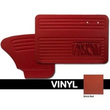 1956 - 64 Vw Volkswagen Bug Brick Red Replacement Door Panels Wpockets By Tmi 1956 - 64 Vw Volkswagen Bug Brick Red Replacement Door Panels Wpockets By Tmi