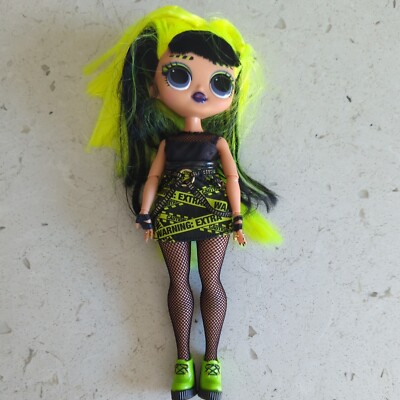 LOL OMG Surprise Remix Rock Band Warning Extra Neon Green Doll | eBay