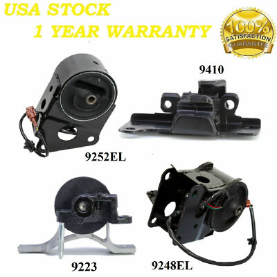 4PCS MOTOR & TRANS MOUNT FIT 2004-2005 Nissan Maxima 3.5L - Auto w/ Sensor