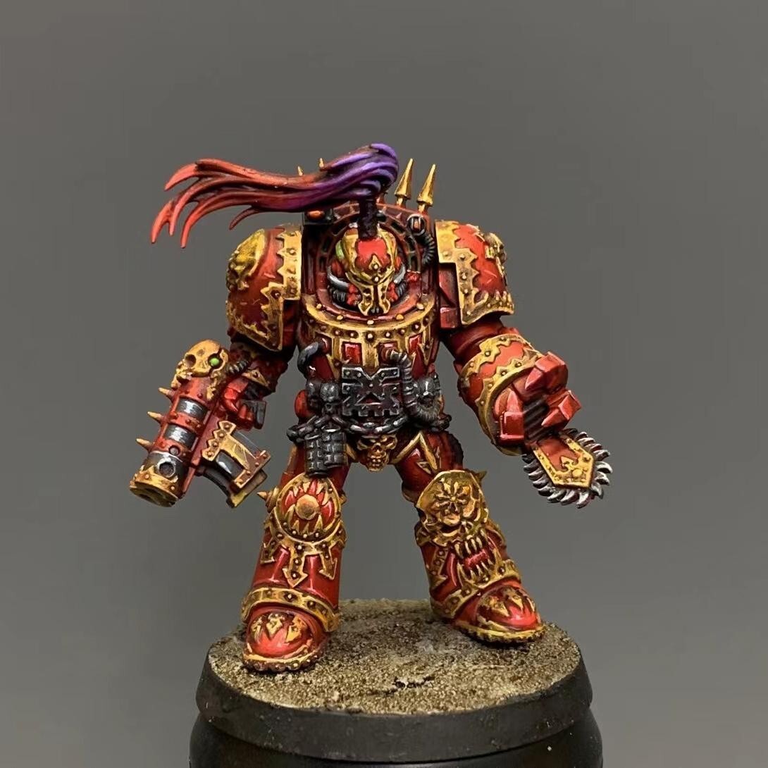 Warhammer 40K Azrakh the Annihilator Painted - World Eaters