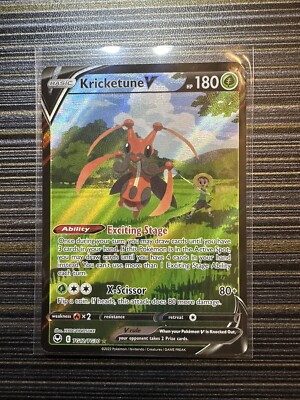 kricketune v pokemon card value Pokemon TCG SS Battle Styles 142/163 Kricketune V Full Art Rare Card