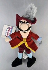 Captain Hook from Peter Pan Plush New With Tag 8" Bean Bag