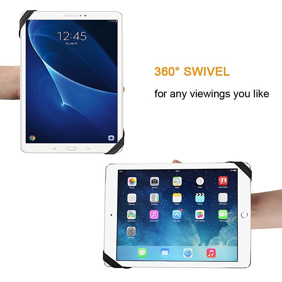 PU Leather Handle Grip Hand Strap Holder with Elastic Belt for 7-10 inch Tablets - Image 3 of 4