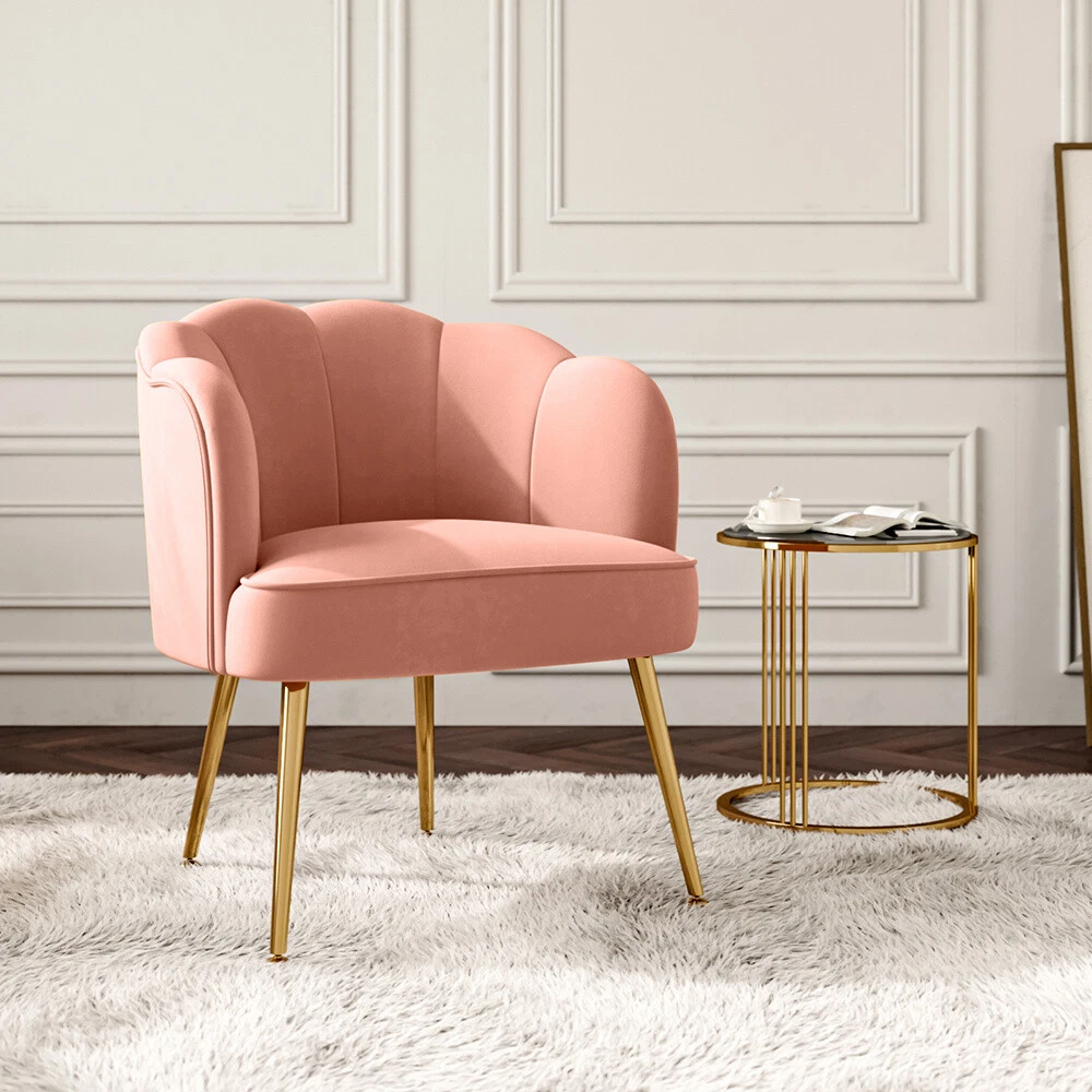 Pink fireside chair online