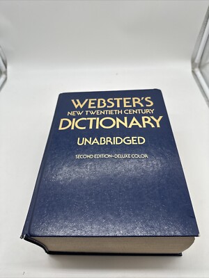 Webster New Universal Unabridged Dictionary Deluxe Second Edition 1983
