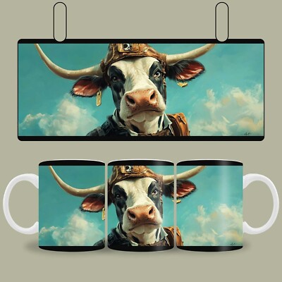 Kaffeetasse Piraten Kuh Tasse Kaffeebecher Geschenk Keramik