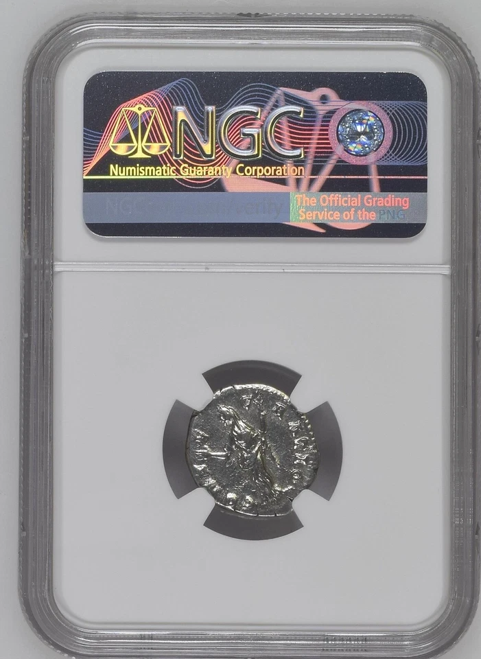 NGC ( VF ) Denarius of Faustina I AD 138-140/1 NGC Ancients Certified VERY FINE - Image 2 of 2