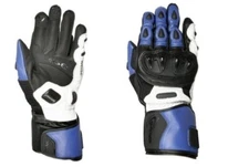 Weise Vortex sports Motorcycle kangaroo leather Blue glove Men's was £99.99
