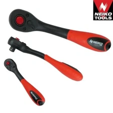 3pc Composite Offset 1/2" 3/8" 1/4" Ratchet Wrench Set PRO GRADE Auto Shop Tools