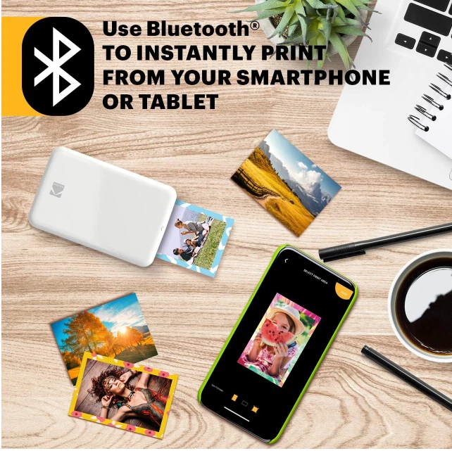 Kodak Step Mobile Instant Photo Printer, Compatible with iOS & Android