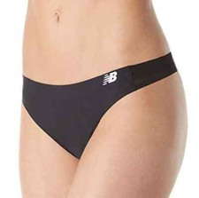New Balance L52347 Women's 3 Pack Black Breathe Thong Size Large