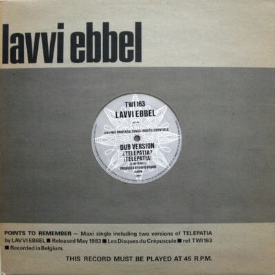 Lavvi Ebbel - ¿Telepatia? ¡Telepatia! / VG+ / 12'''', Maxi