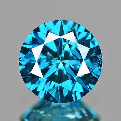 Natural Diamond Blue Color 2 crt Round Cut Certified Vss1 Clarity Grade