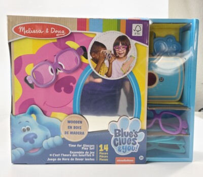 MELISSA & DOUG BLUE'S CLUES PLAY SET "TIME FOR GLASSES" PRETEND EYE DR ...