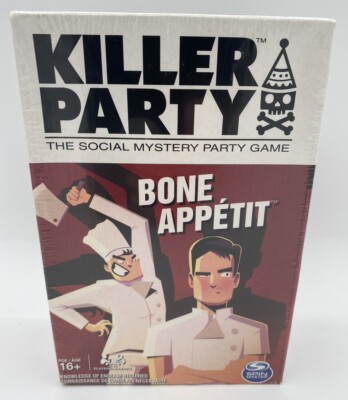 NEW Killer Party-Bone Appétit The Social Mystery Party Game - SEALED