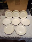 Set of 8 Vintage Fiesta IVORY 6" SAUCERS MARKED