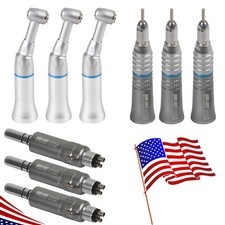 Dental Low Speed Push Contra Angle Handpiece Straight Air Motor 4H Fit NSK YAD B