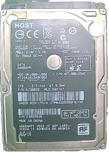 HGST 0J43983 320GB 2.5