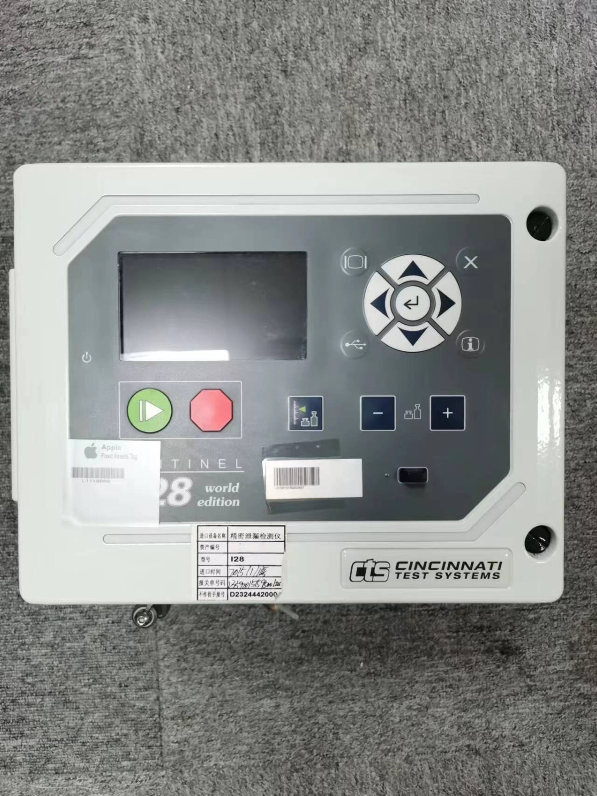 Used CTS I28 CINCINNATI Test Systems Sentinel Precision Leak Test Instrument