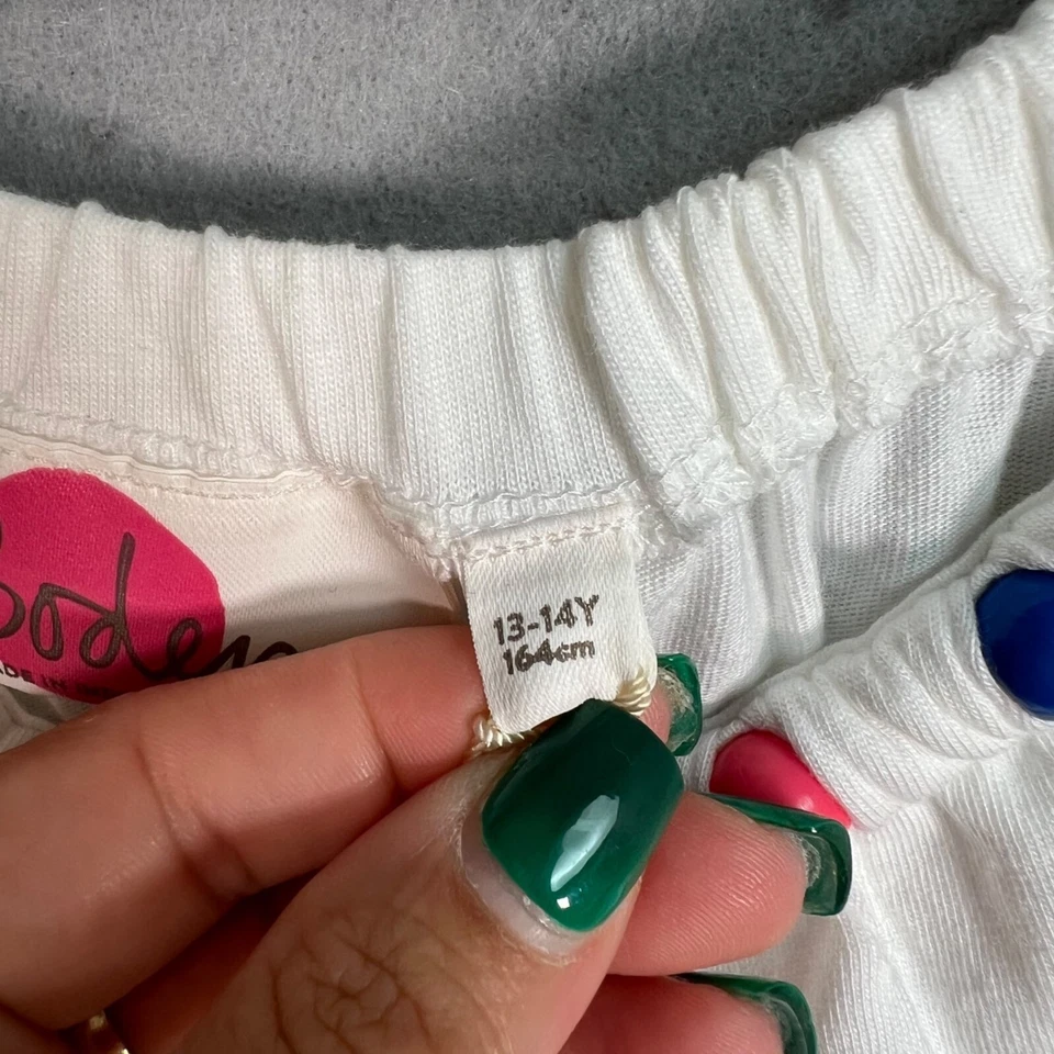 Top halter Boden Kids blanco con detalle de cuentas multicolor talla 13-14 años Foto 4 de 4