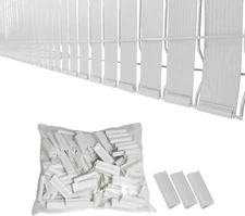 White Mouting Bracket For Chain Link Fence View Blocking Privacy Tape Weave