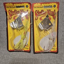 2 Strike King Elite Buzzbait 3/8oz Bleeding Lures Yellow White
