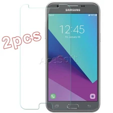 2pcs Tempered Glass Screen Protector for Samsung Galaxy J3 Prime SM-J327T1 Phone