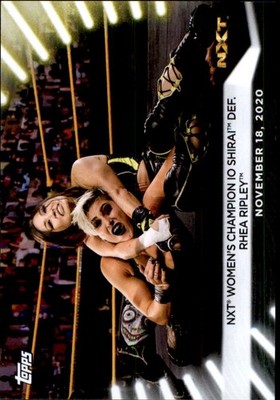 2021 Topps WWE Women's Division #97 NXT Women Champion Io Shirai def Rhea Ripley