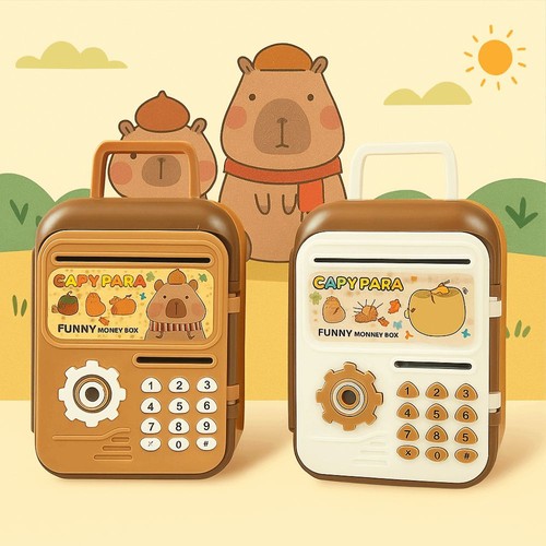 Cartoon Children's Piggy Bank Capybara Coin Storage Box Practice Saving Money - Picture 5 of 8